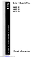 AEG 6250 DK Operating Instructions Manual