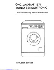 AEG OKO Lavamat 1571 turbo sensotronic Operating Instructions Manual
