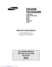 Samsung SP55W9 Owner's Instructions Manual