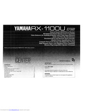 Yamaha RX-1100U Owner's Manual