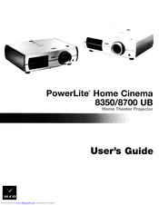 Epson PowerLite 8700 UB User Manual