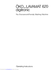 AEG OKO Lavamat 620 digitronic Operating Instructions Manual