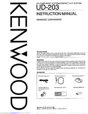 KENWOOD UD-203 Instruction Manual
