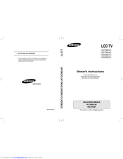 Samsung LW17M24C Owner's Instructions Manual