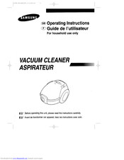 Samsung aspirateur Operating Instructions Manual