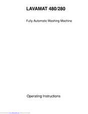 AEG Lavamat 480 Operating Instructions Manual