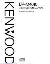KENWOOD DP-M4010 Instruction Manual