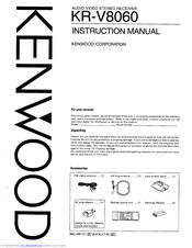 KENWOOD KR-V8060 Instruction Manual