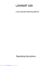 AEG Lavamat 539 Operating Instructions Manual