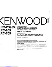 KENWOOD KRC-805 Instruction Manual