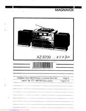 Magnavox AZ 8700/17 Operating Manual