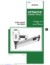 Hitachi NR 90AC2 Technical Data And Service Manual