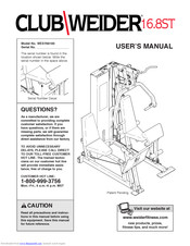 Club Weider 168ST User Manual
