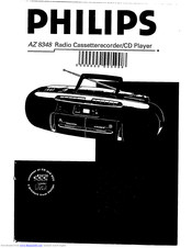 Philips AZ 8348 Instructions For Use Manual