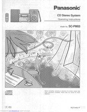 Panasonic SB-PM03 Operating Instructions Manual