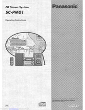Panasonic SCPM01 - CD STEREO SYSTEM Operating Instructions Manual