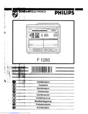 Philips F1285 Operating Instructions Manual
