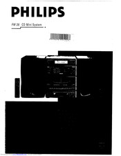 Philips FW 26 Manual