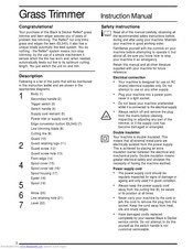 Black & Decker Reflex GL540 Series Instruction Manual