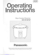 Panasonic SR-W18FSP Operating Instructions Manual