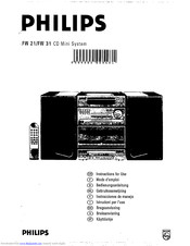 Philips FW 21 Instructions For Use Manual