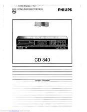 Philips CD 840 Manual