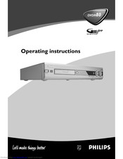 Philips DVDR80 Operating Instructions Manual