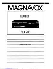 Magnavox Magnavox CDI 200 Operating Instructions Manual