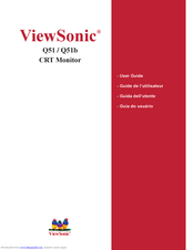 ViewSonic Optiquest Q51B User Manual