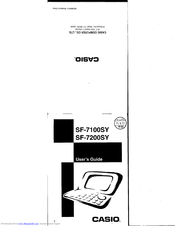 CASIO SF-7100SY User Manual