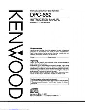 KENWOOD DPC-662 Instruction Manual