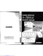 CASIO FX-7700GE Owner's Manual