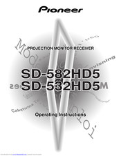 Pioneer SD-582HD5 Operating Instructions Manual