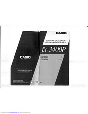 CASIO fx-3400P User Manual