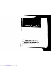 CASIO fx-3800P Operation Manual