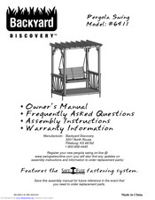 Backyard Discovery PergolaSwing 6411 Owner's Manual