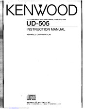 KENWOOD UD-505 Instruction Manual