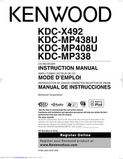 KENWOOD KDC MP438U - Radio / CD Instruction Manual