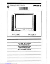 Philips 25DC2660 Operating Instructions Manual