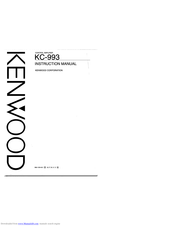 KENWOOD KC-993 Instruction Manual