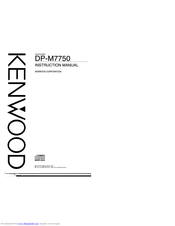 KENWOOD DP-M7750 Instruction Manual
