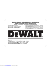DeWalt D28111S Instruction Manual