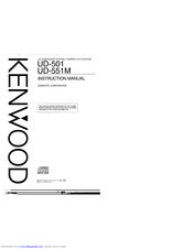 KENWOOD UD-501 Instruction Manual
