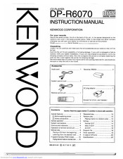 KENWOOD DP-R6070 Instruction Manual