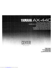 Yamaha AX-440 Owner's Manual