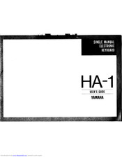 Yamaha HA-1 User Manual
