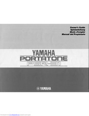 Yamaha PortaTone PSR-31 Owner's Manual