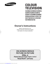 Samsung CS29K3 Owner's Instructions Manual