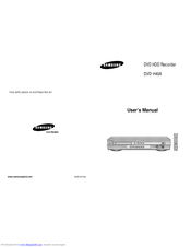 Samsung DVD-H40 User Manual