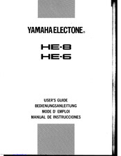 Yamaha HE-8 User Manual